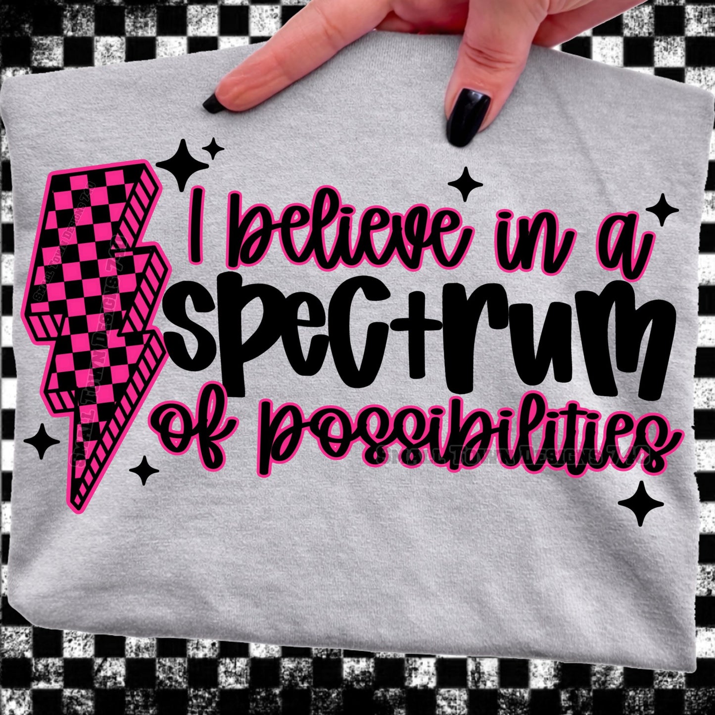 I Believe in a Spectrum of possibilities (Pink)