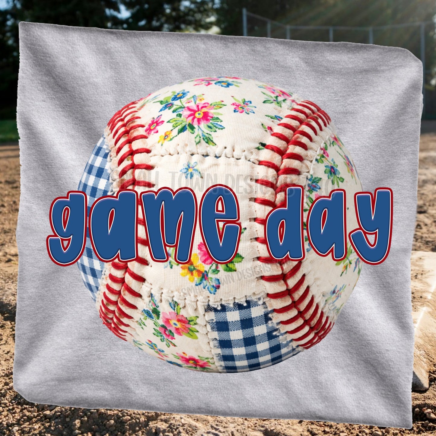 Floral Baseball Game Day