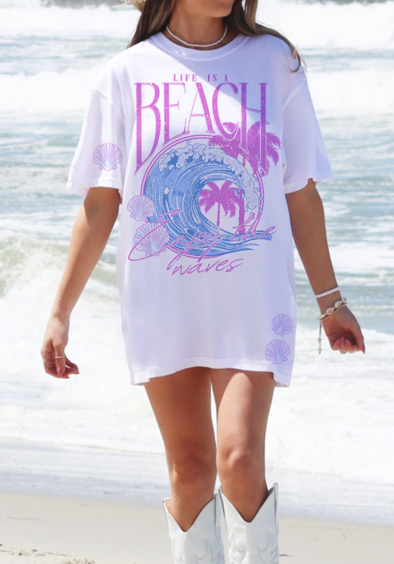 Life Is A Beach-Pink