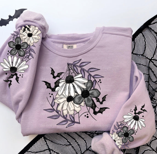Black and Purple Floral