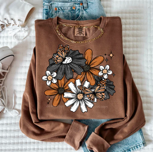 Butterfly Floral Colored