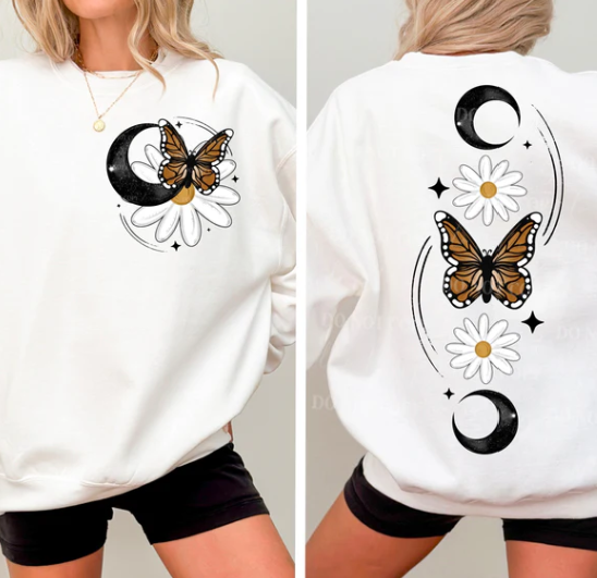 Butterflies & Moon