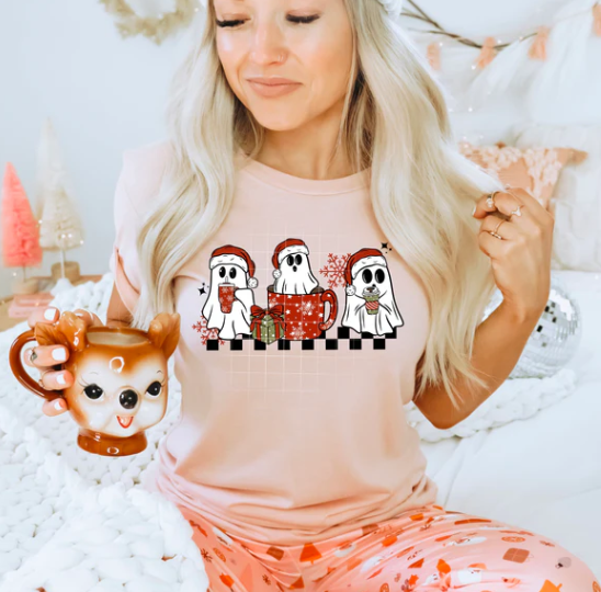 Christmas Coffee Ghosts