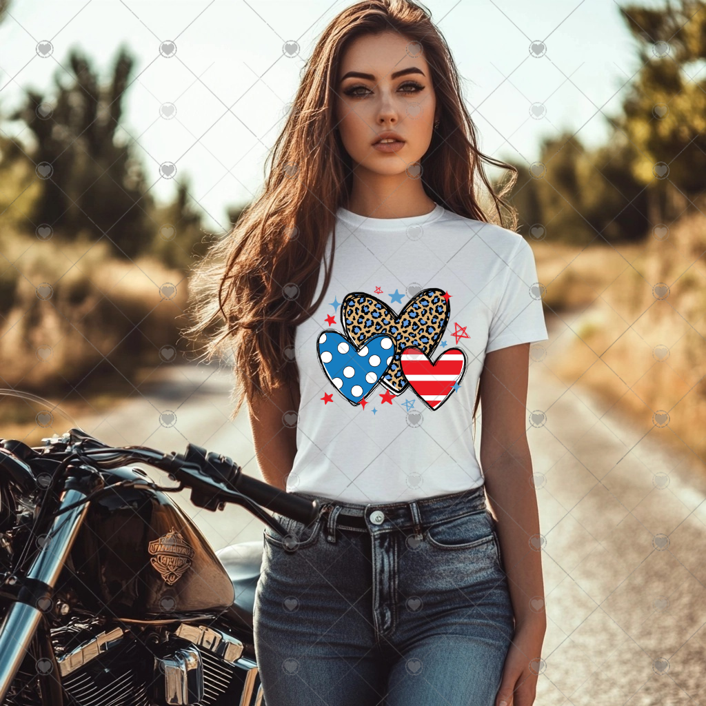 4th Of July Hearts