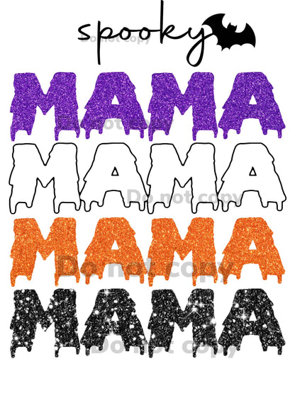 Spooky Mama Colored (Bat)