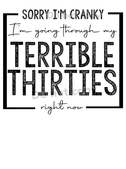 Sorry I'm Cranky