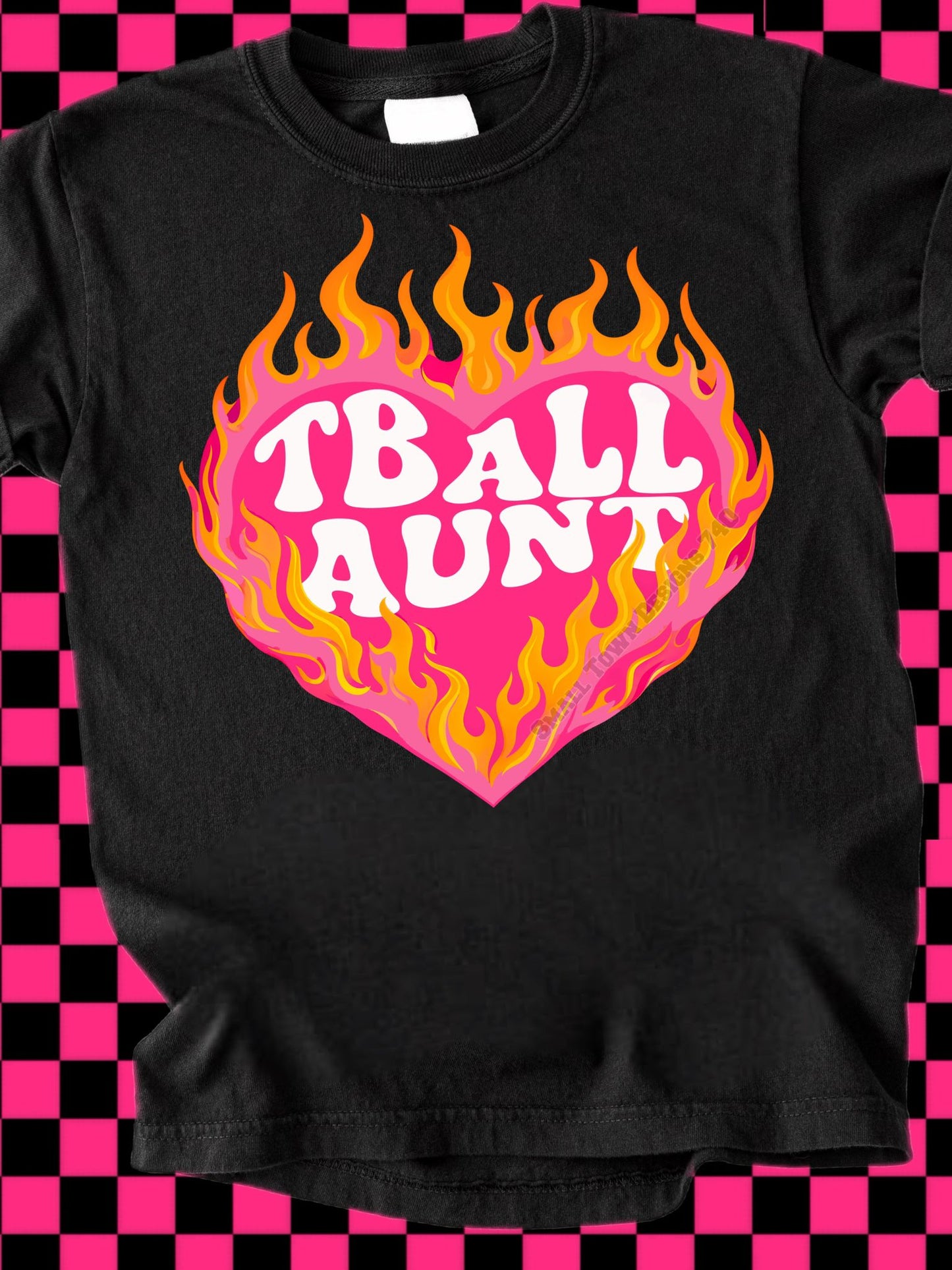 Tball Aunt Flaming Heart