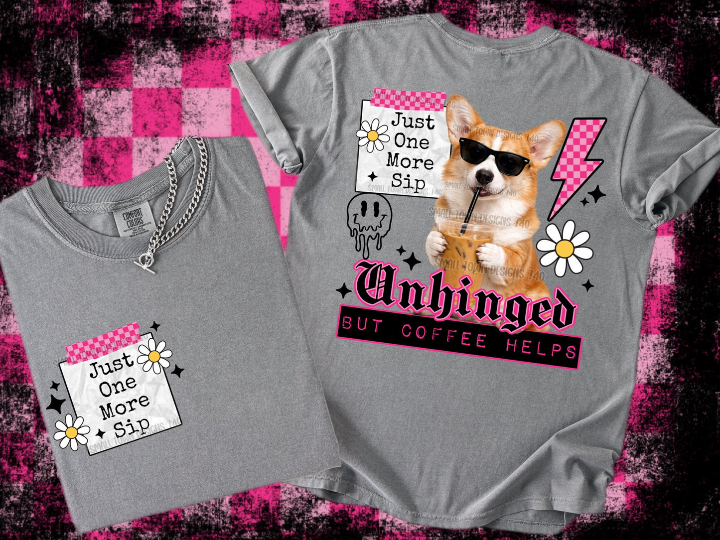 Unhinged But Coffee Helps Corgi