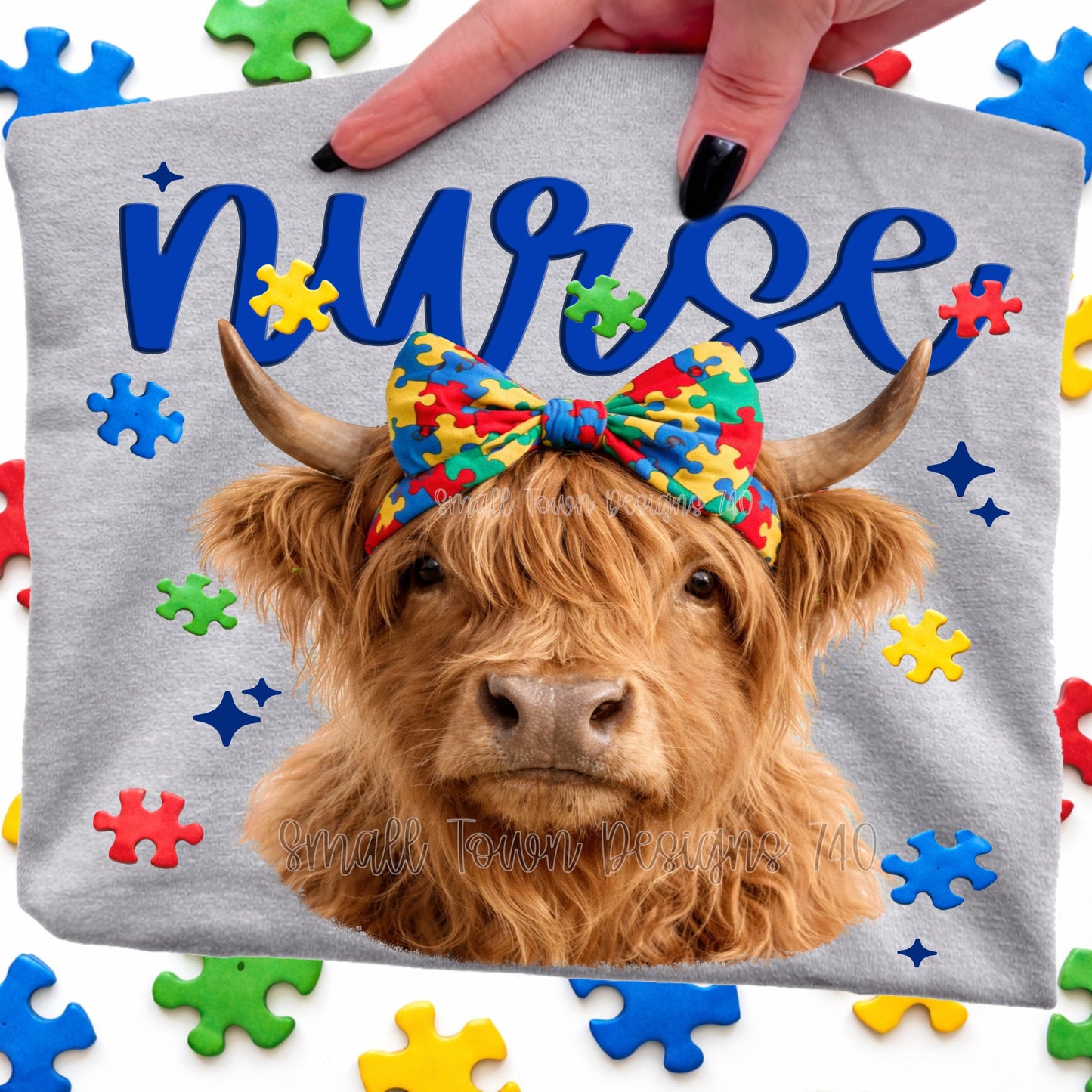 Nurse Highland Cow