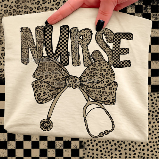 Nurse Leopard Bow