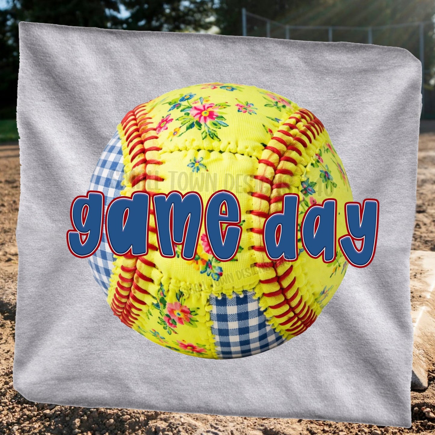 Floral Softball Game Day