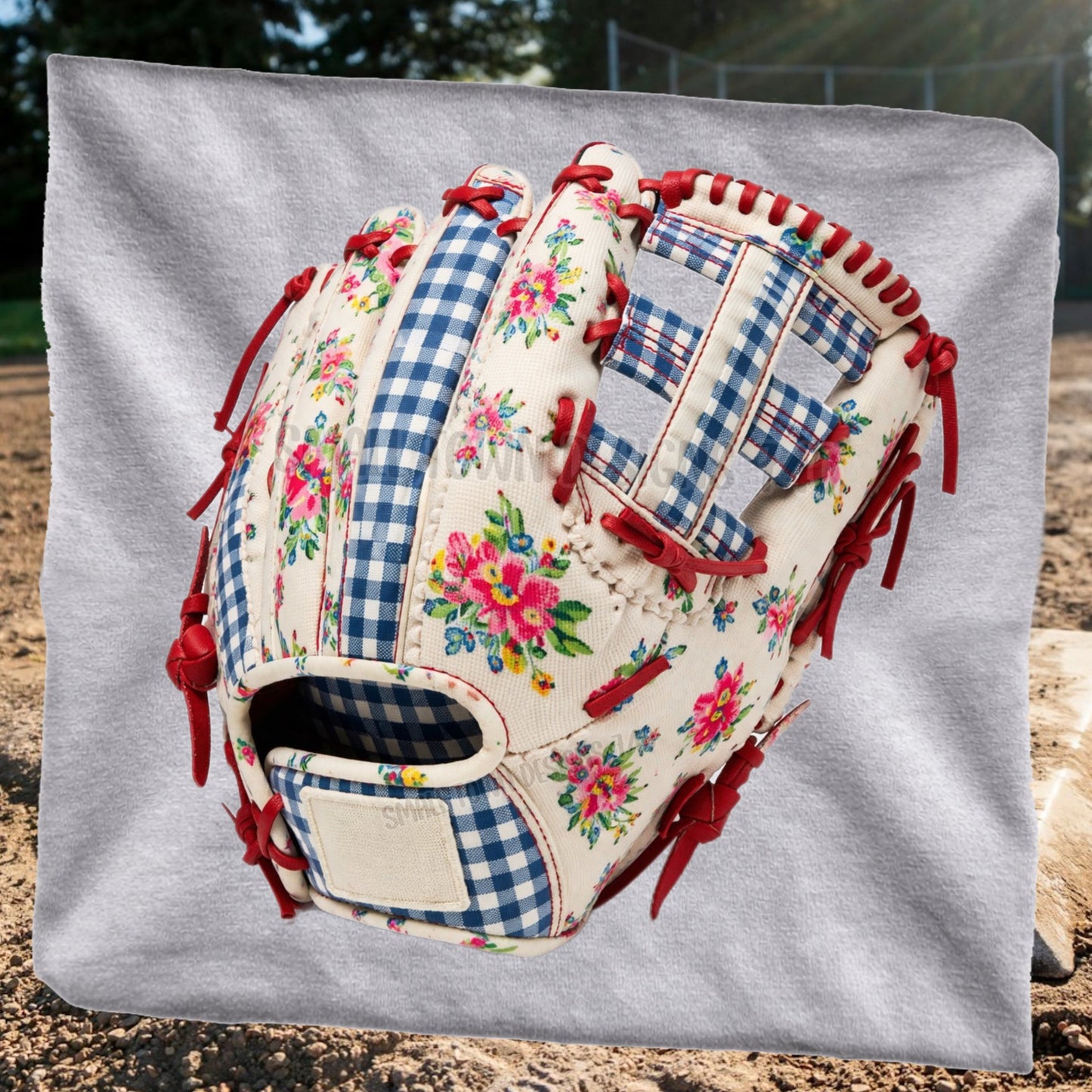 Floral Baseball Glove
