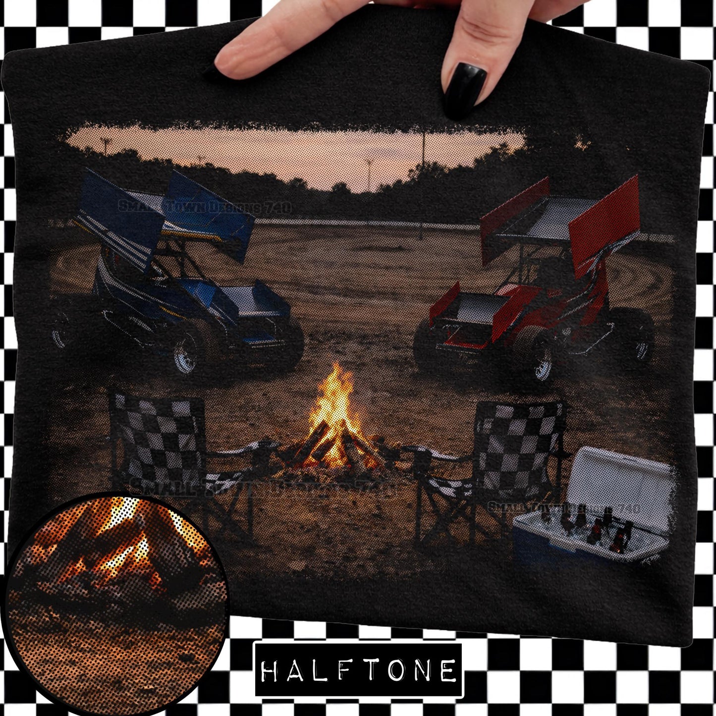 Race Track & Bonfire