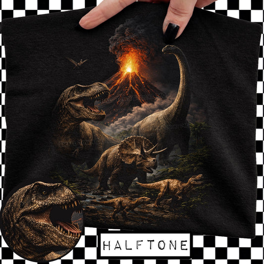Dinosaur Halftone