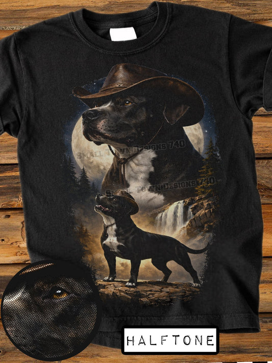 Cowboy Pitbull Halftone
