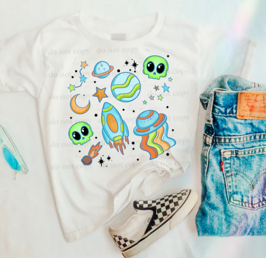 Alien Skull & Rockets