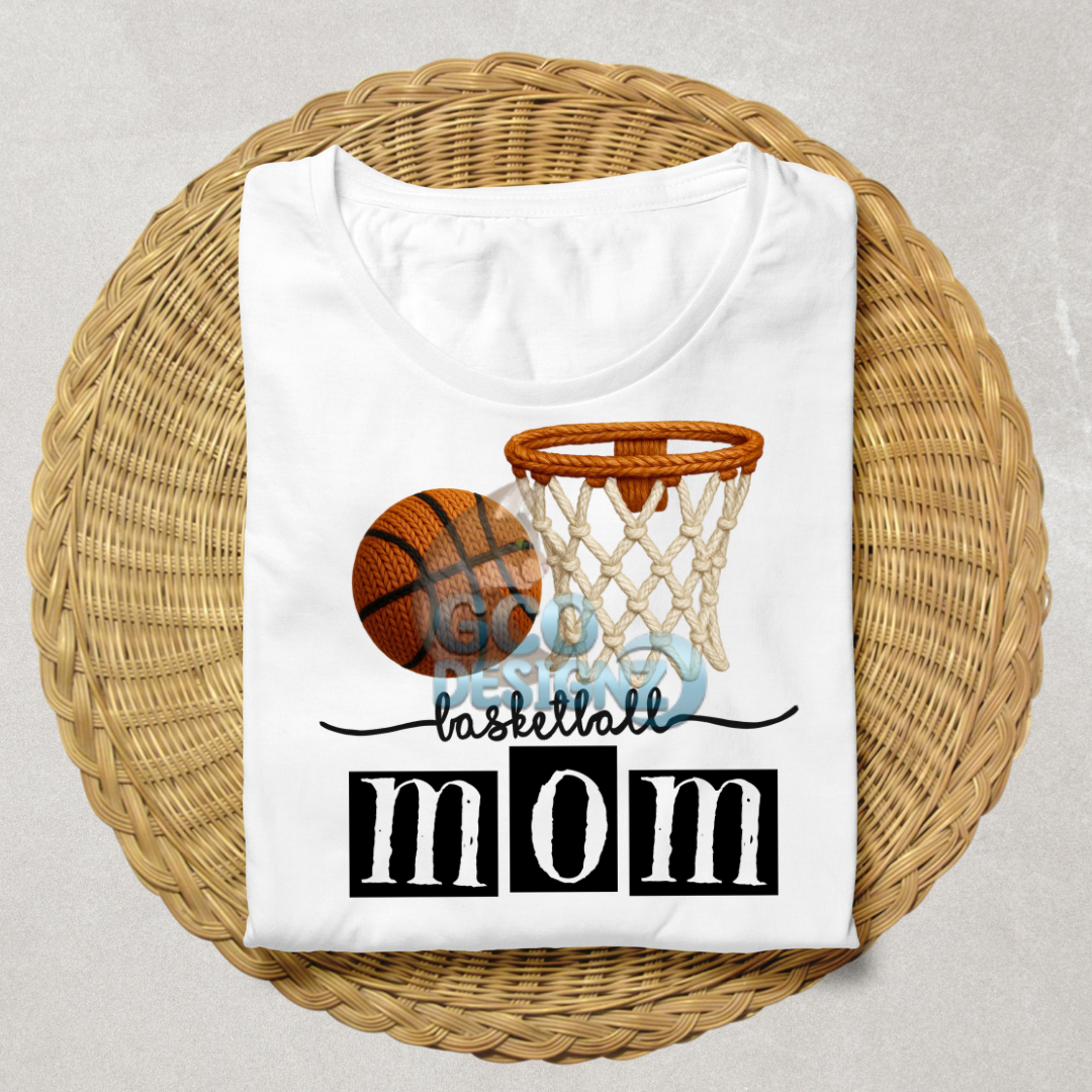 Basketball Mom Ball & Hoop