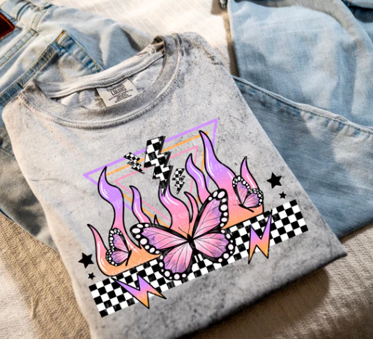 Purple Flaming Butterfly