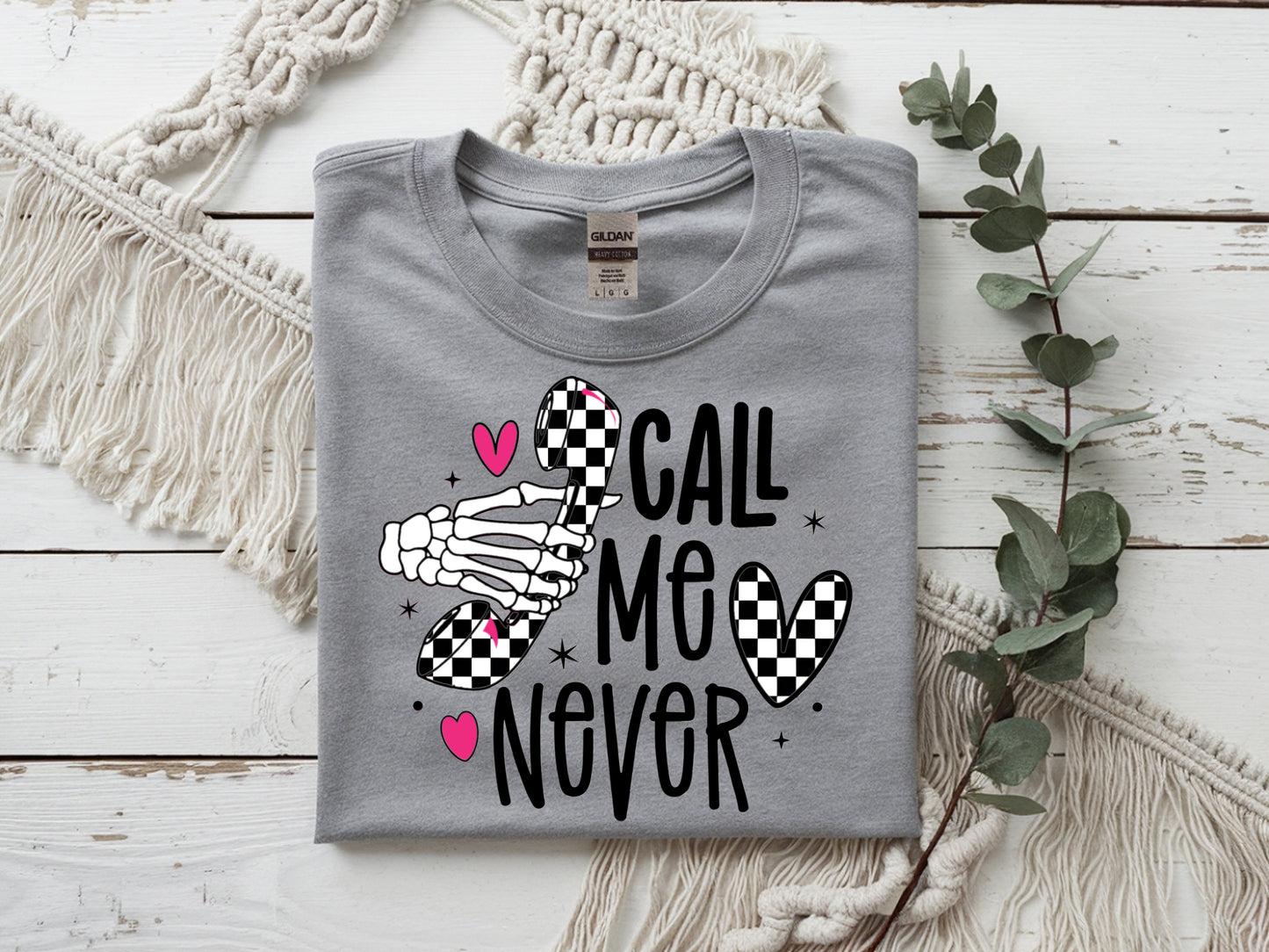 Call Me Never (Checkered)