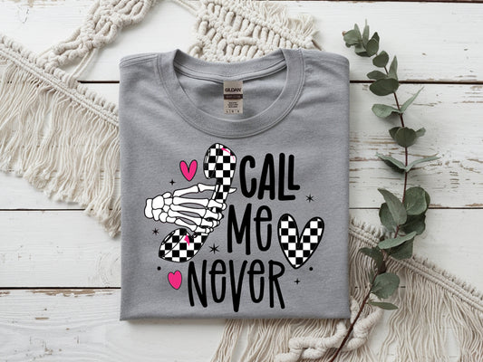 Call Me Never (Checkered)
