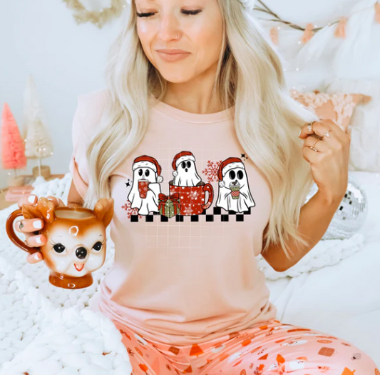 Christmas Coffee Ghosts