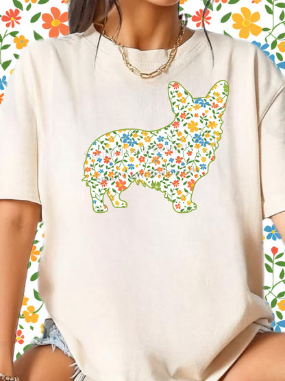 Corgi Floral